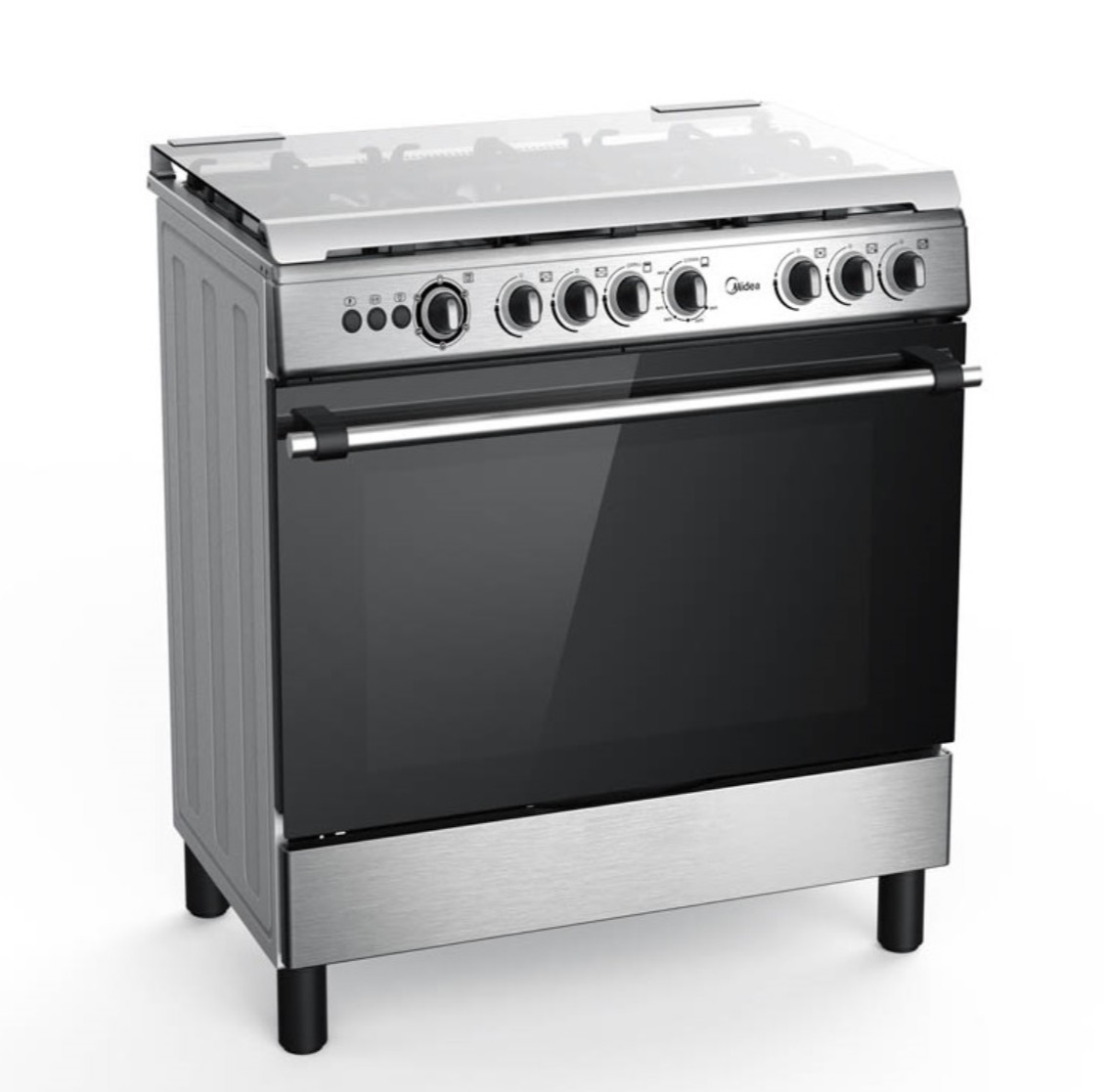 MIDEA GAS OVEN 90CM INOX